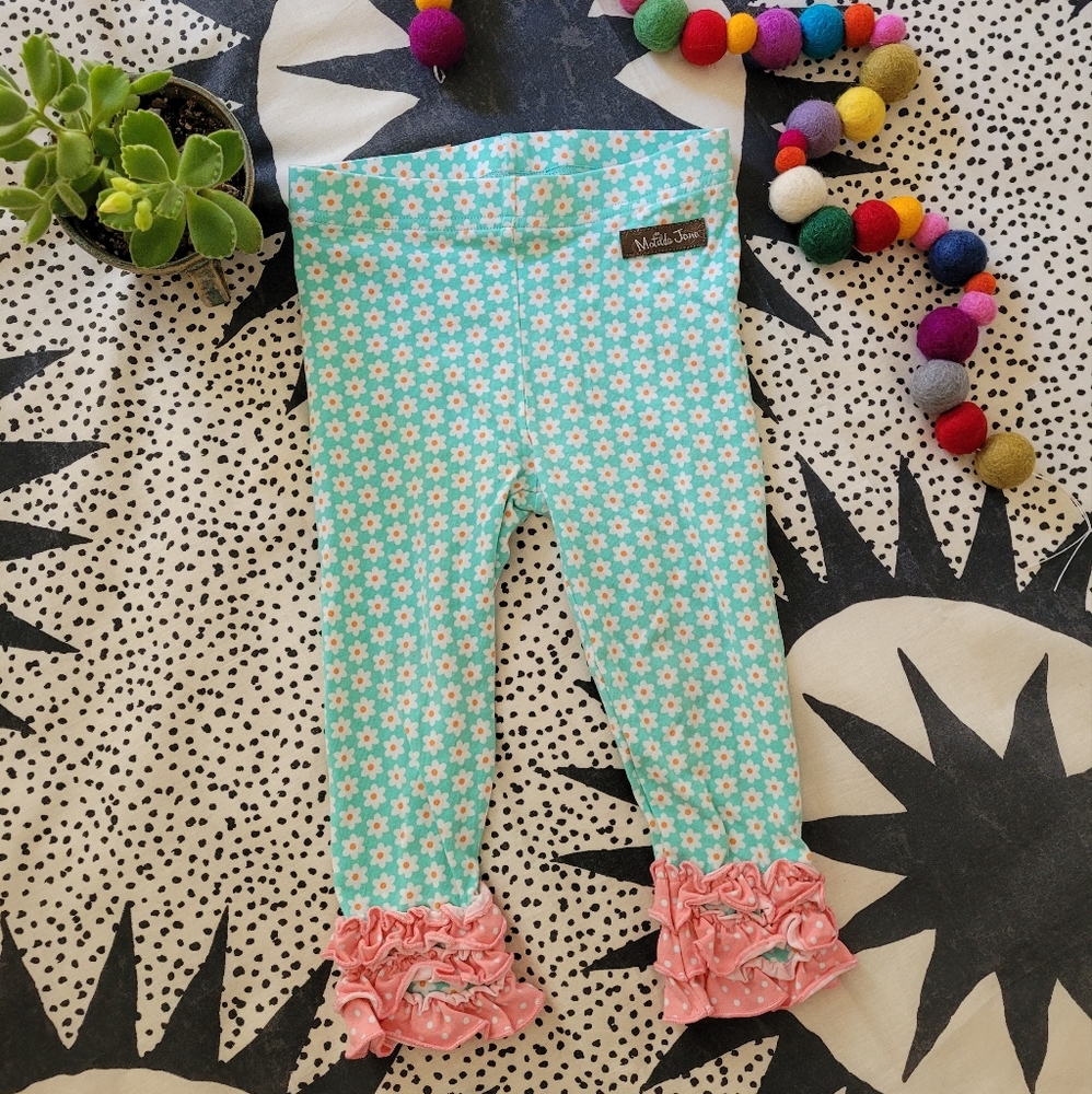 Matilda Jane flower ruffle Leggings